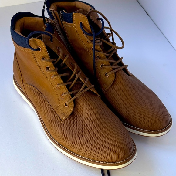 Brown Leather Men's Boots - Picture 1 of 2